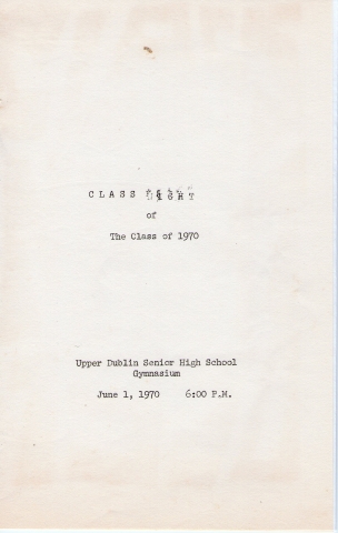 1970 CLASS NIGHT